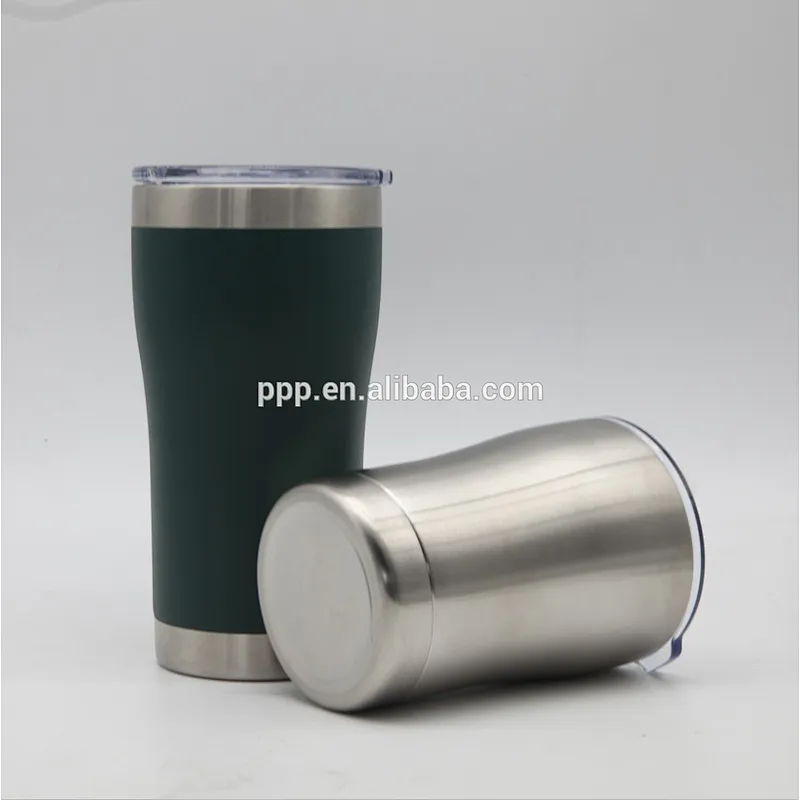 10/18/20/30oz double wall stainless steel vacuum tumbler with slid lid BPA free