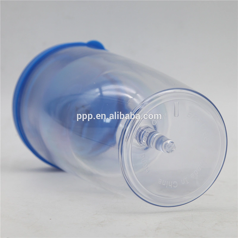 PRINTED AUTO MUG Double Walled Plastic Hot Cold Beverage cup Customized color and logo