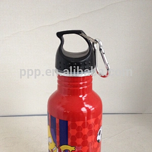 single wall stainless steel logo customized sports water bottle with wide mouth and large capacity/lids optional