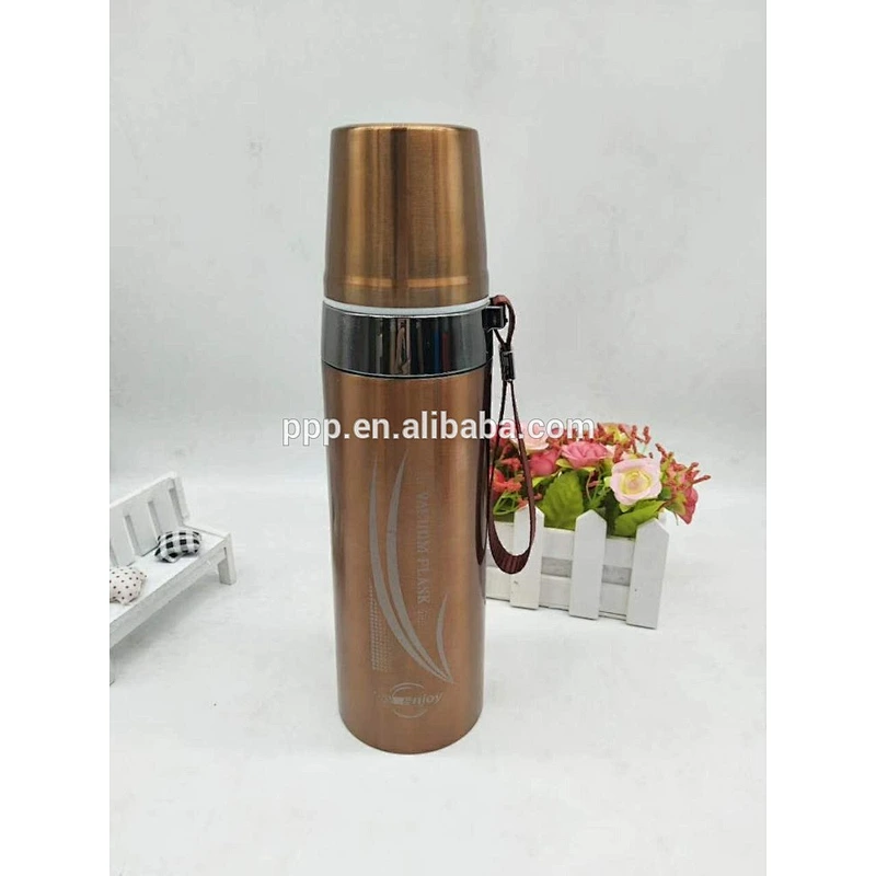 Factory Direct Double Wall Stainless Steel High Quality Vacuum flask with Handle