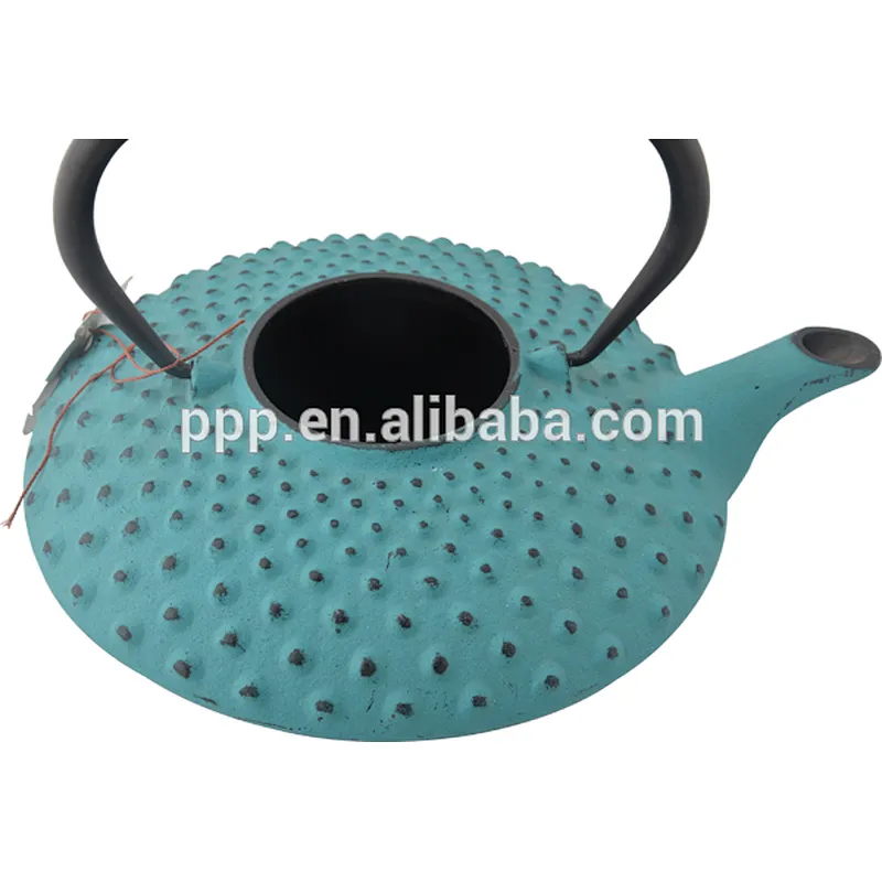 0.8L/32oz cast iron teapot Blue
