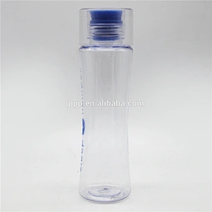 Single wall clear plastic hot selling sports water bottle with silicone lid
