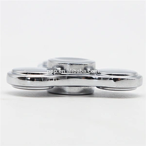 2017 New arrival pure stainless steel relieve stress fidget spinner tri-spinner for wholesale