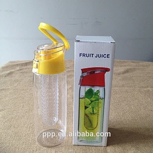 plastic water bottle with fruit infuser hot new products