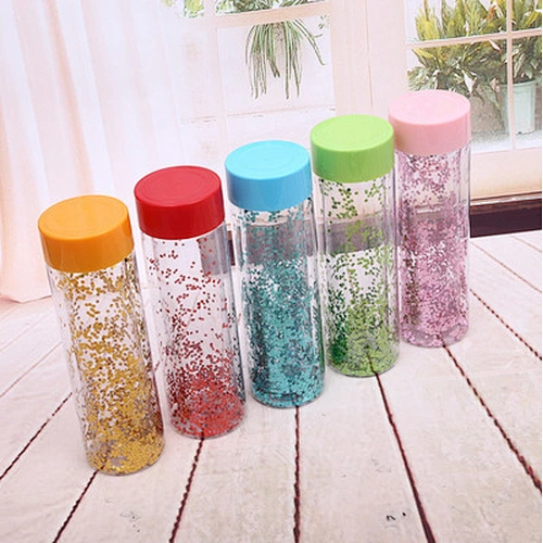hot sell double wall  plastic mug fashion outdoor sports plastic customized AS water bottle