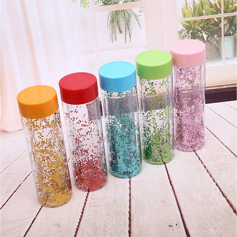 hot sell double wall  plastic mug fashion outdoor sports plastic customized AS water bottle