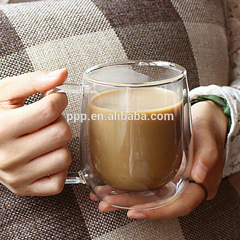 250 ml Heat Resistant Double Wall Layer Clear Glass
