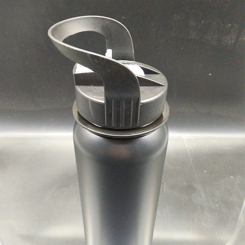 2019 New design single wall 304 stainless steel 750ml/25oz wide mouth sports water bottle with straw type lid