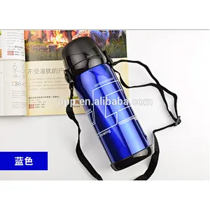 600/800ml double wall insulated stainless steel water bottle with straps