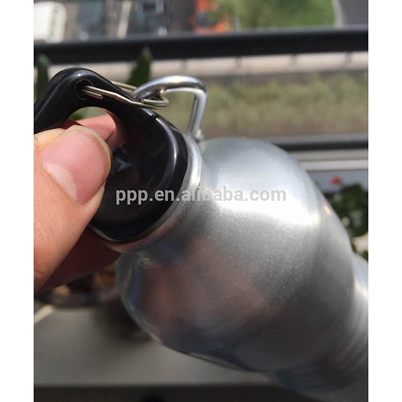 Small-bore aluminum sports water bottle