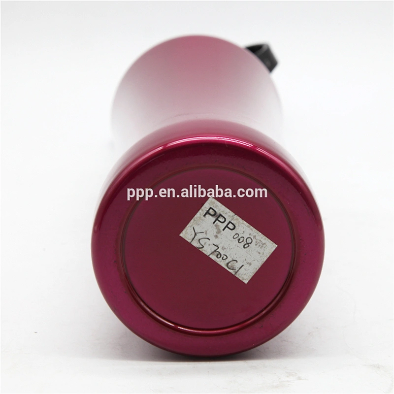 Single wall stainless steel sports water bottle with two different lids