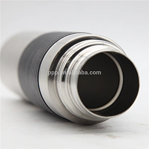 500ml classic double wall stainless steel logo customized vacuum insulated sports water tumbler with silicone band