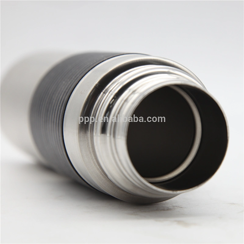 500ml classic double wall stainless steel logo customized vacuum insulated sports water tumbler with silicone band
