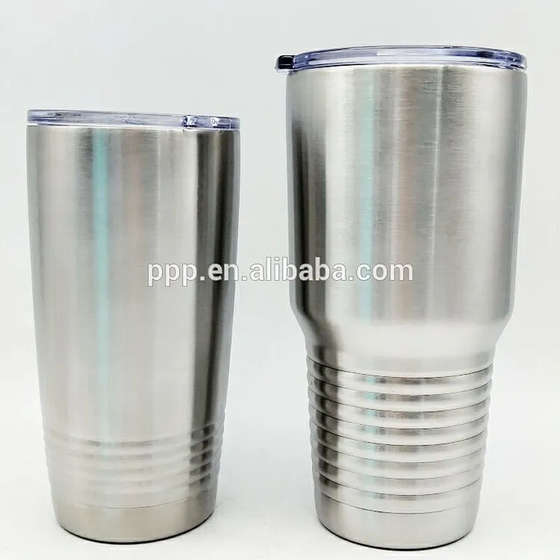 30Oz Double wall customized FDA approved stainless steel rolling Tumbler with non-spilled lid