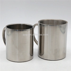 350ml double wall stainless steel logo customized vacuum insulated beer mug with fixed handle/coffee mug without lid