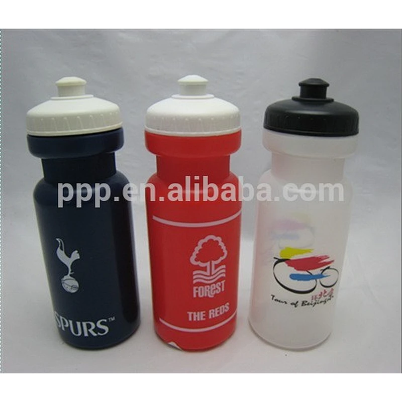 600ml BPA free plastic sports bottle wide mouth water bottle with nozzle HDPE PE material cute bottle