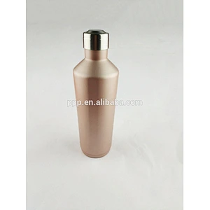 Double wall stainless steel insulated cola shape sports water bottle