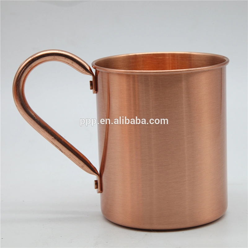 popular single wall copper coffee mug with handle wine cup fruit juice mug