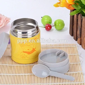 2015 stainless steel baby feeding bottle with spoon