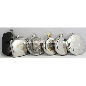 1oz mini stainless steel hip flask shaped hip flask