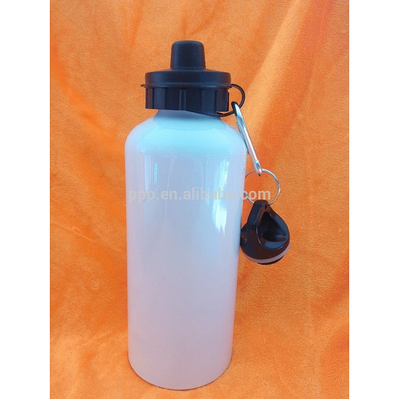 600ml hot sale single wall aluminium logo customized bottle with small mouth and