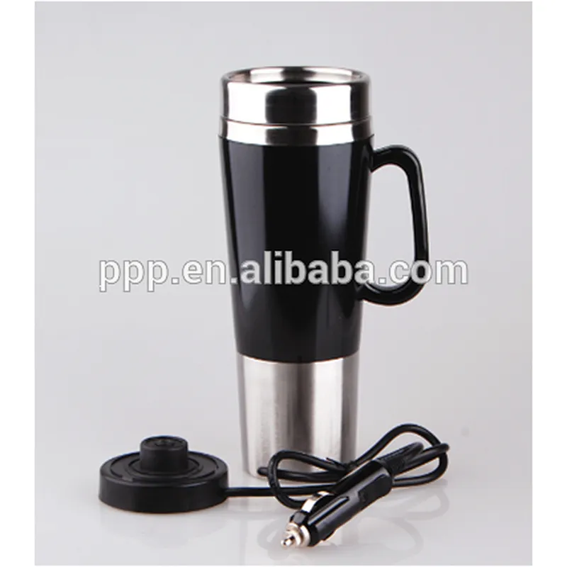 high quality 450ML stainless steel electric heated travel cup /electric mug warmer