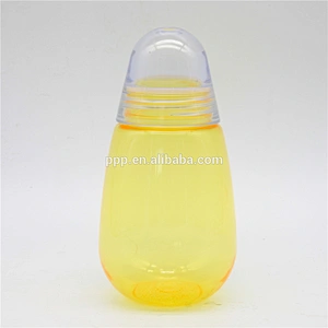 260ml single wall high quality plastic water bottle with handle for kids