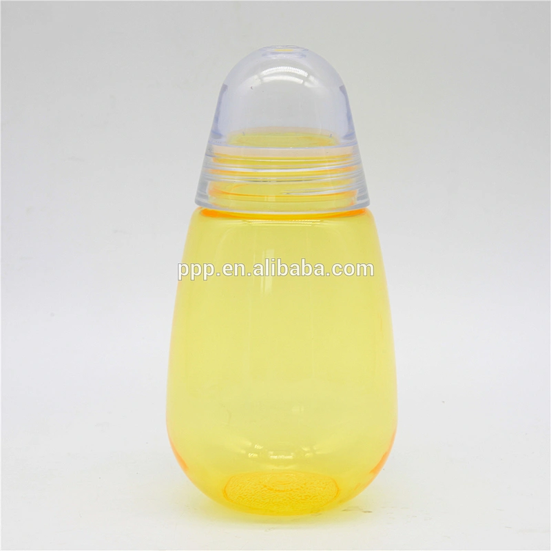260ml single wall high quality plastic water bottle with handle for kids