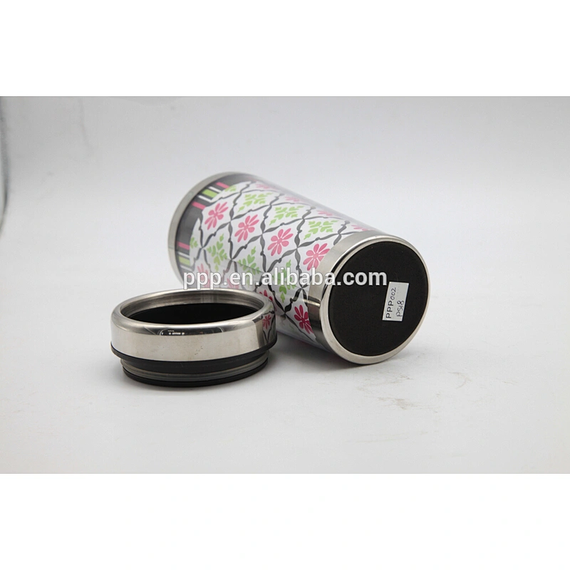 double wave auto cup inner stainless steel outer plastics with paper insert