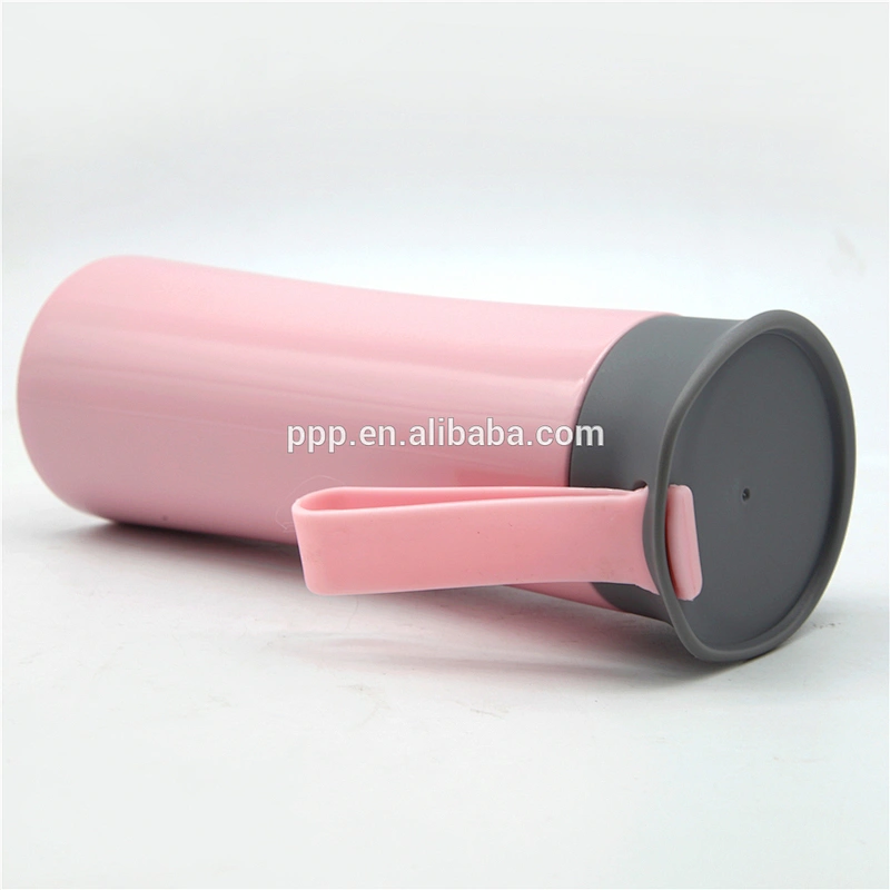 Creative style double wall stainless steel vacuum water bottle with handle for students