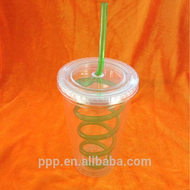 plastic travel mug with lid and straw fashionable design AS plastic mug with lid/double wall acrylic tumbler with straw wholesa