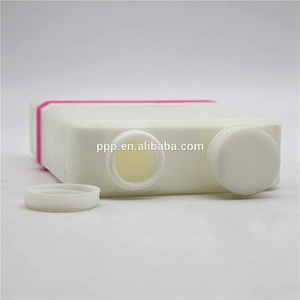 Single wall high clear quality plastic double mouth water bottle