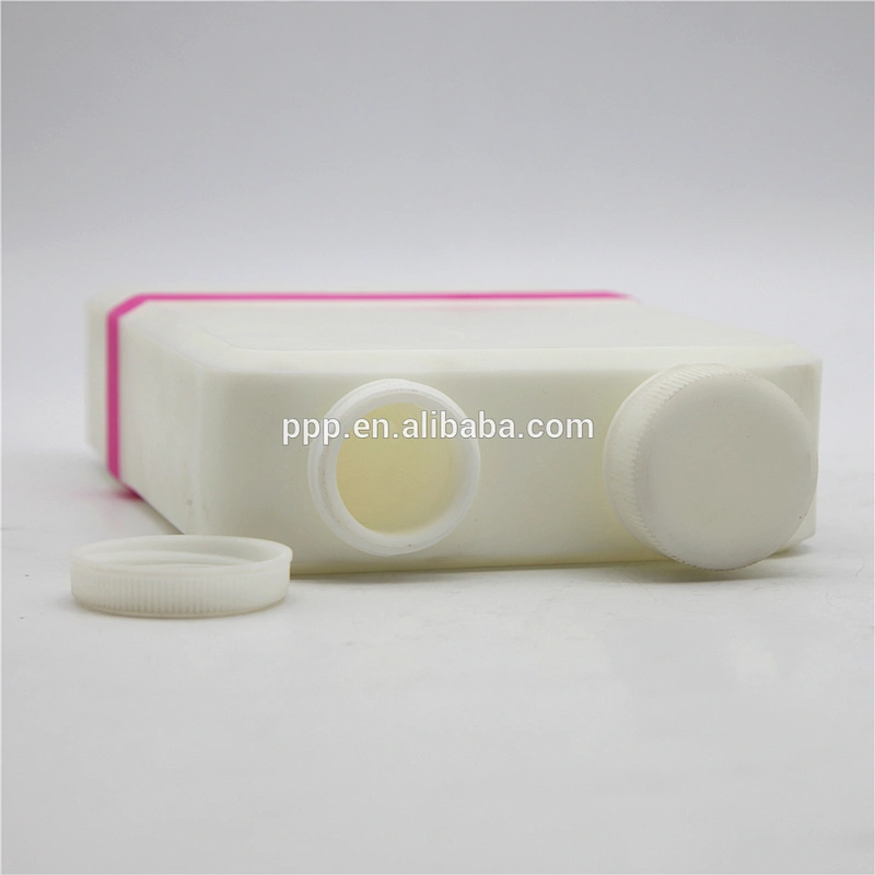 Single wall high clear quality plastic double mouth water bottle