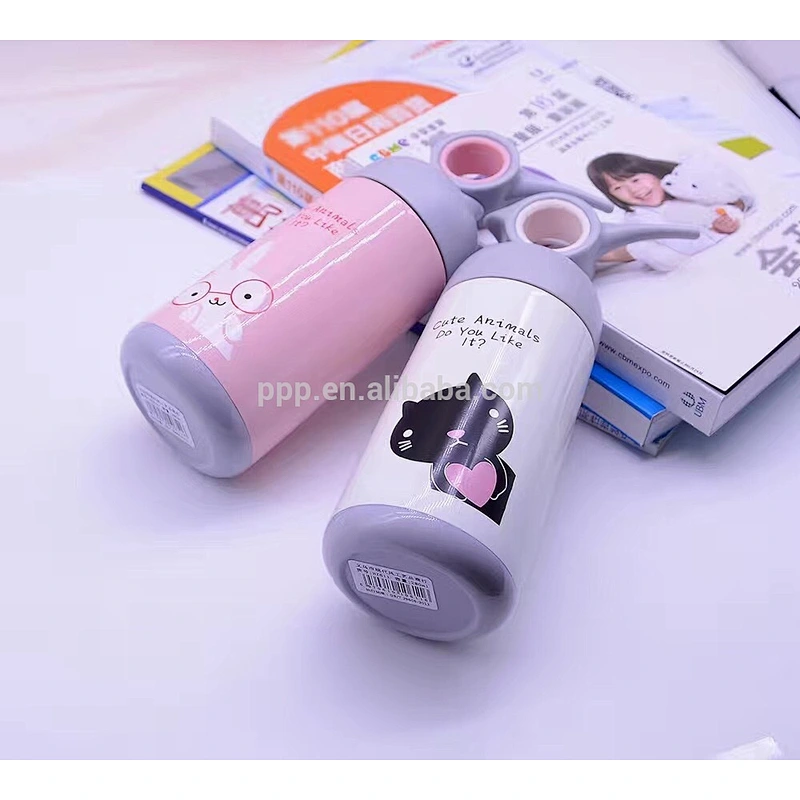 280/350ml double wall stainless steel logo customized vacuum insulated water tumbler with cute design and special cap
