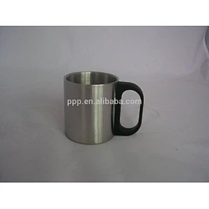 Three piece 220ml cup set one row eco-friendly FDA LFGB double layer stainless steel coffee mug cup tumbler