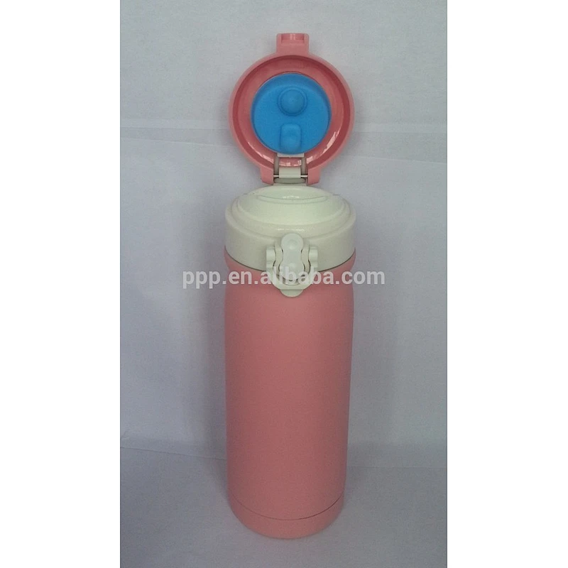 500ml students use double layer LFGB FDA metal water bottle creative flask with lock
