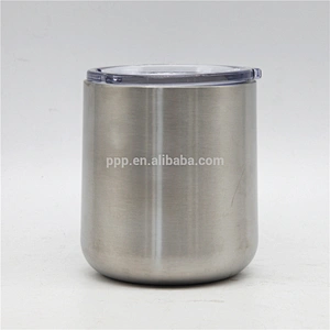 double wall high quality stainless steel logo customized insulated drop style water tumbler without handle/egg shape/shot bottle