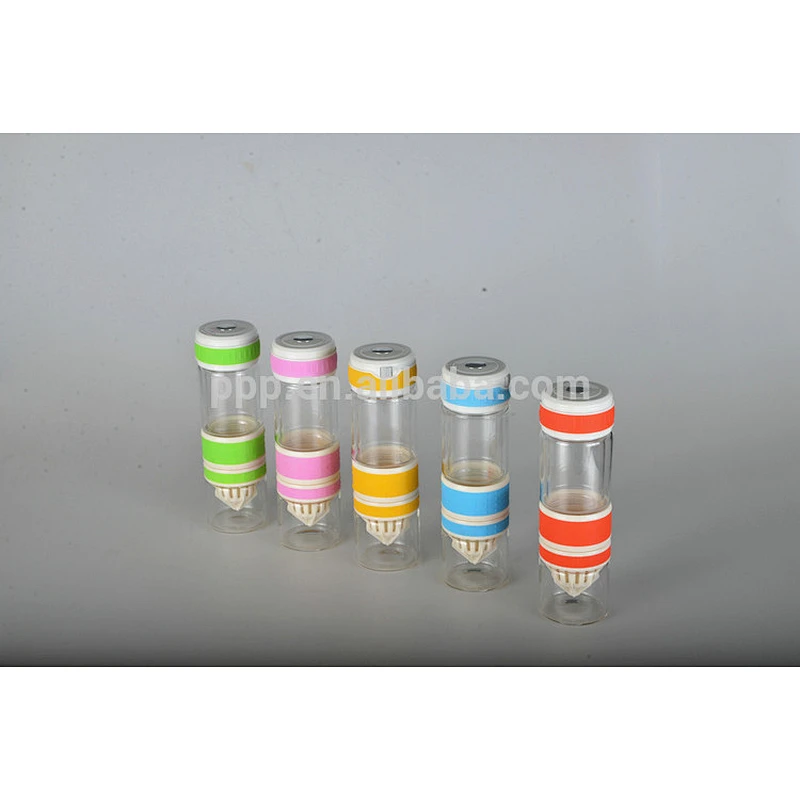 500ml high borosilicate glass body accessories new plastic detachable lemon cup with silicone handle