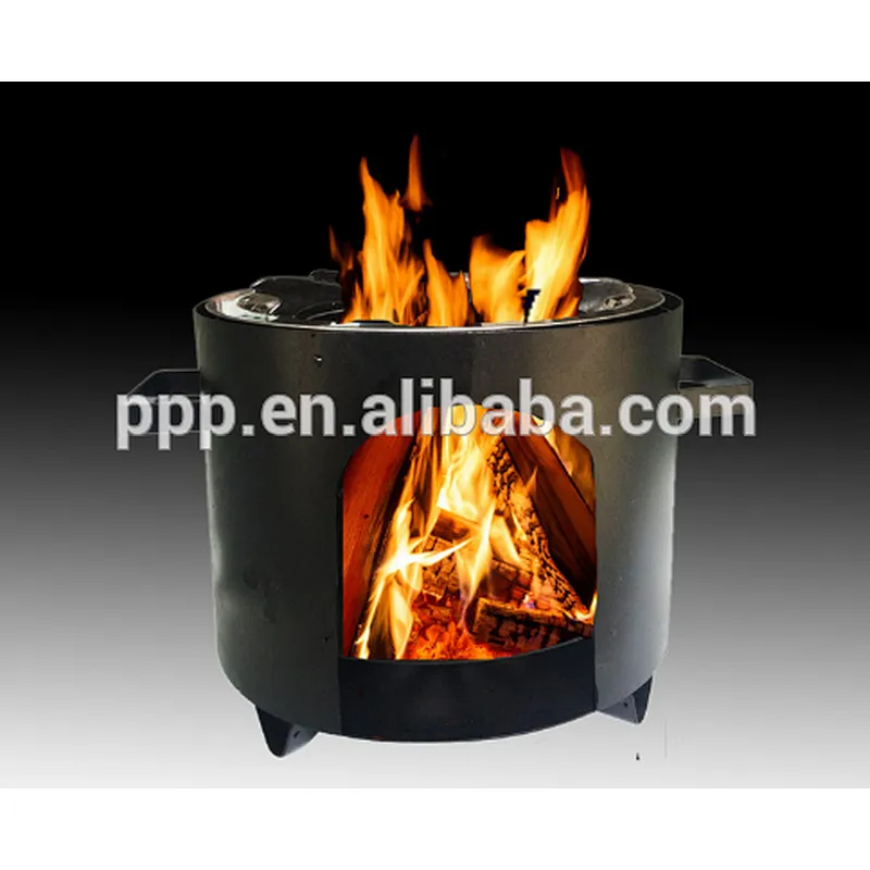Stainless Steel Folding Camp Stove, Foldable Firewood Stove New