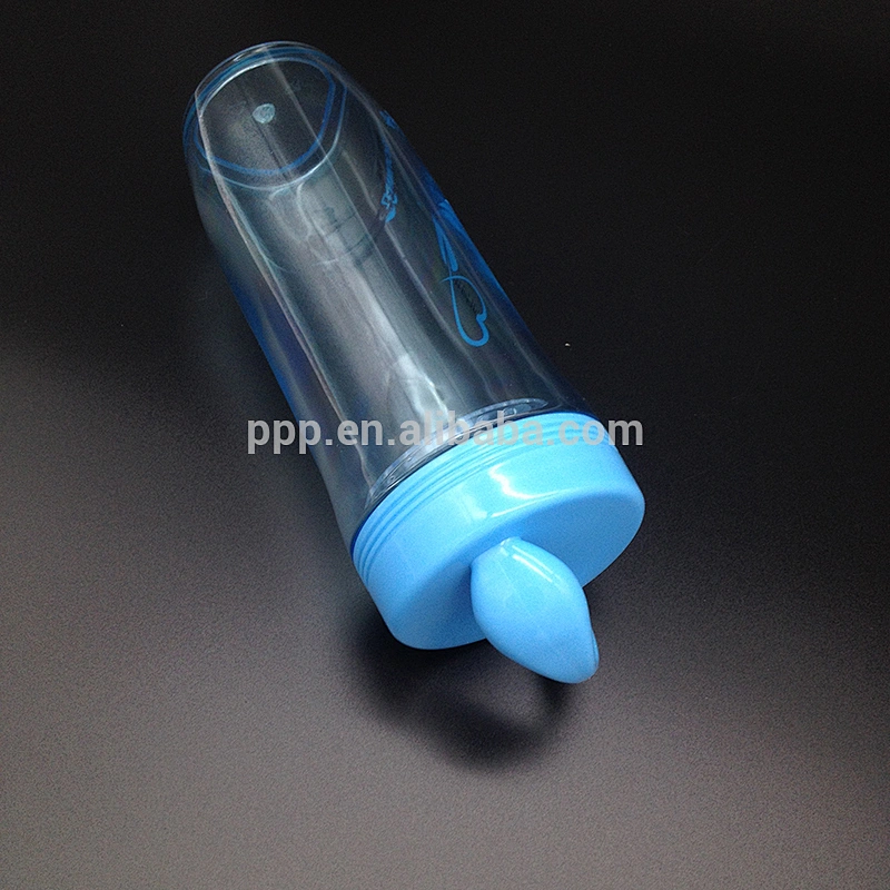 600ml eco-friendly BPA free cute design single wall plastic bottle with rosebox and fixed handle