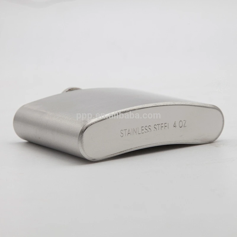 thickening single wall stainless steel mini hip flask portable for traveling and hiking