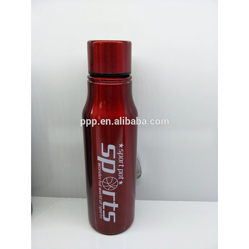 Classic Stainless Steel Bottle With Sport Cap Single wall stainless steel sport water bottle