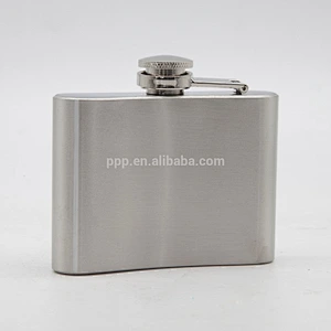 thickening single wall stainless steel mini hip flask portable for traveling and hiking