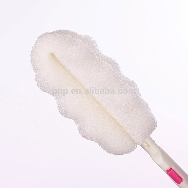 Mini portable baby bottle brush handled cleaning brush plastic healthy sponge brush/detachable