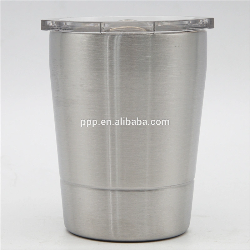 Promotional 14oz double wall stainless steel water tumbler with plastic lid