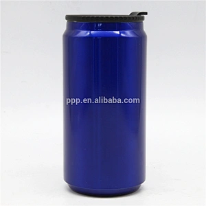 500ml factory direct wholesale double wall insulated water bottle/cans ,stainless steel cola can shape vacuum coke bottle
