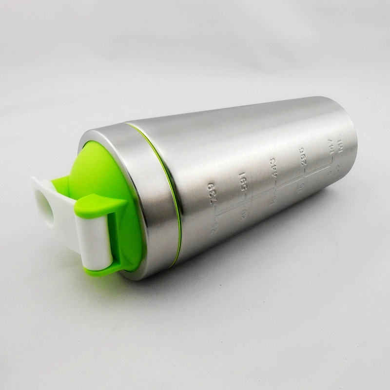 hot sell double wall 500ml stainless steel vacuum thermal insulation flask protein shaker bottle