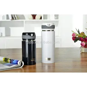 double wall high-quality stianlss steel logo customized vacuum flask with retractable wrist strap/leisure business cup