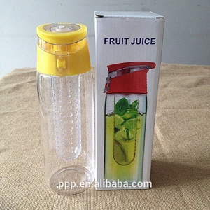 plastic water bottle with fruit infuser hot new products