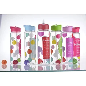 Colorful plastic water bottle sports bottle drinking bottle for 2015